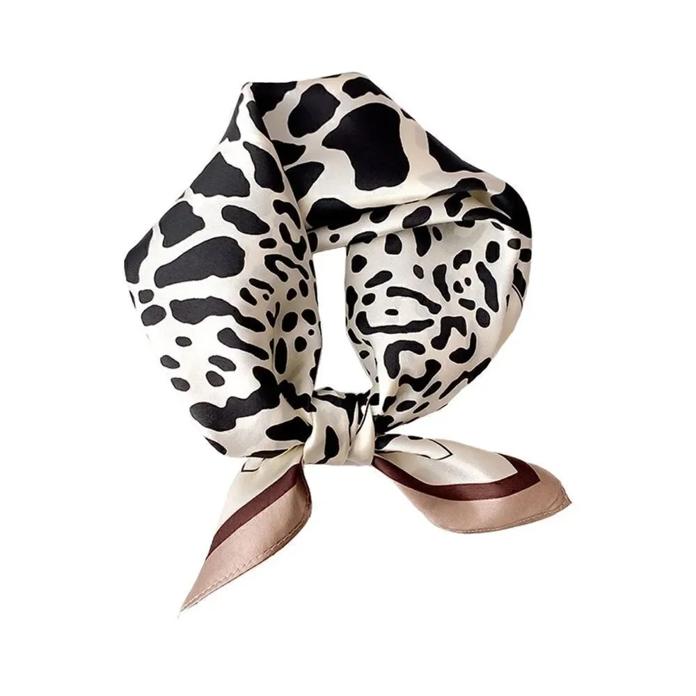 Cow Print Silk Scarf